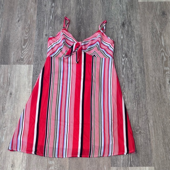 Trixxi Dresses & Skirts - Trixxi Clothing Co. - Striped Red Multicolor Sundress - Size XS